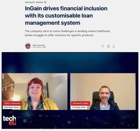 InGain drives financial inclusion with its customisable loan management system